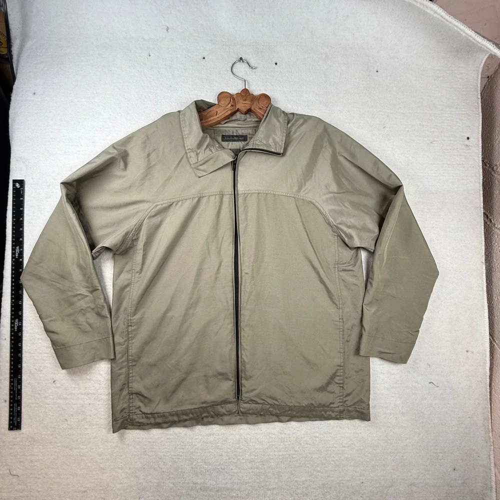 Banana Republic‎ Mens Large Khaki Tan  Windbreaker Jacket gorpcore utility coat